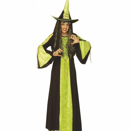 Halloweenkostuum: Heks in diverse kleuren