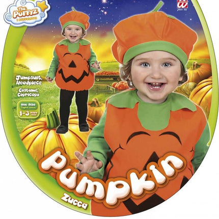 Halloweenkostuum opgevulde pompoen kind