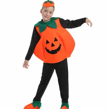 Halloweenkostuum pompoen kind