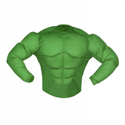 Halloweenkostuum spierenshirt groen kind