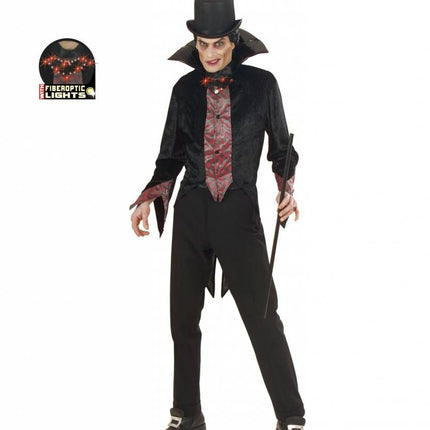 Halloweenkostuum vampier fiberoptisch