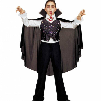 Halloweenkostuum verkleedset vampiervest met cape