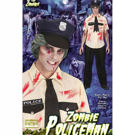 Halloweenkostuum zombie politieman