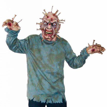 Halloweenkostuums: Man met spijkers in hoofd