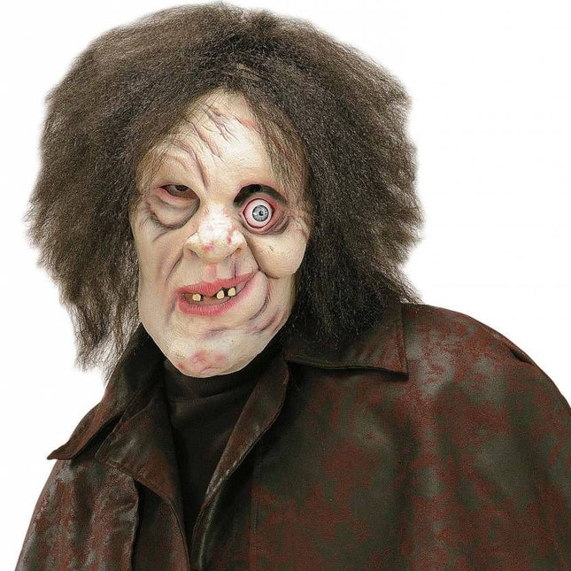 Halloweenmasker: Gebochelde met pruik