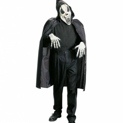 Halloweenmasker: Geesten maskers met cape en kraag (glow in the dark)