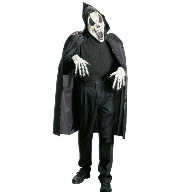 Halloweenmasker: Geesten maskers met cape en kraag (glow in the dark)