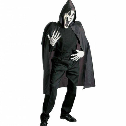 Halloweenmasker: Geesten maskers met cape en kraag (glow in the dark)