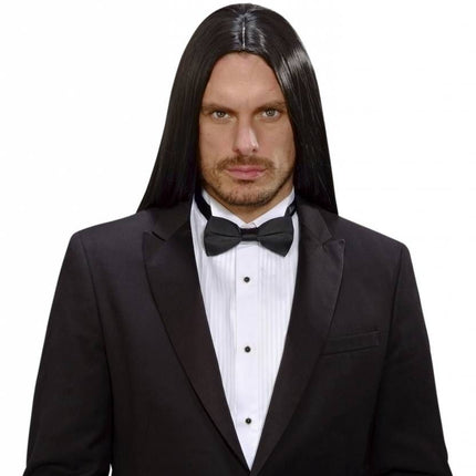 Halloweenpruik droomhaar Victor zwart