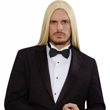 Halloweenpruik droomhaar Victor zwart