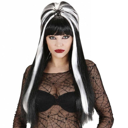 Halloweenpruik spiderella met spin