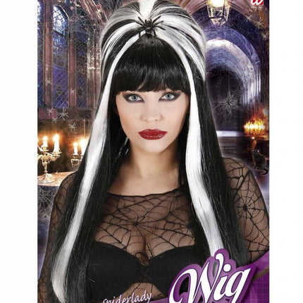 Halloweenpruik spiderella met spin