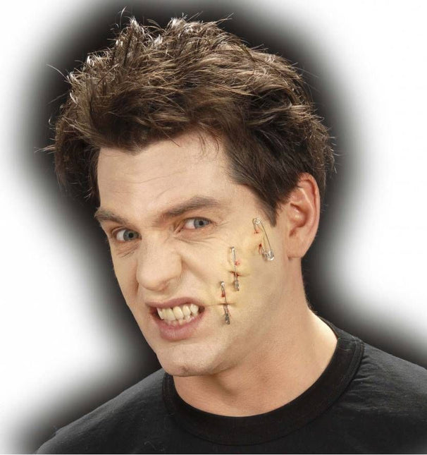 Horroraccessoires: 3 wonden met sluitspelden