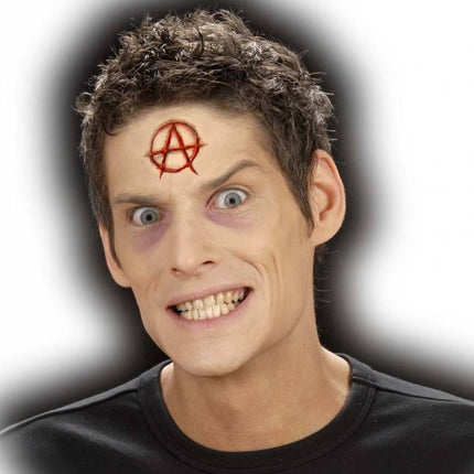 Horroraccessoires: Brandmerk Anarchie teken