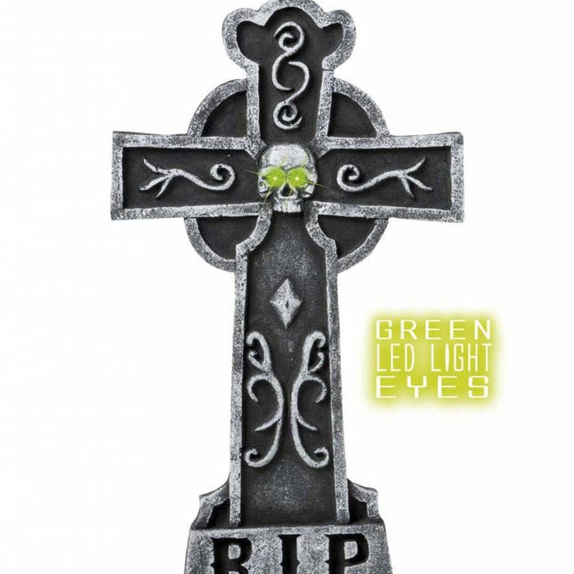 Horroraccessoires: Grafsteen 60 cm met licht