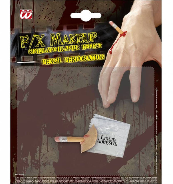 Horroraccessoires: Potlood door de hand