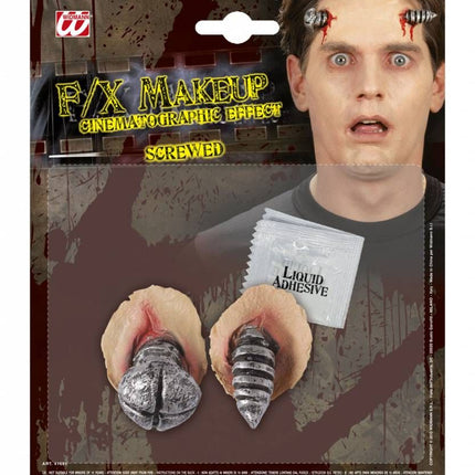 Horroraccessoires: Schroef door het hoofd