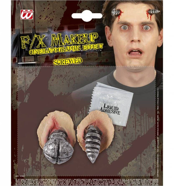 Horroraccessoires: Schroef door het hoofd