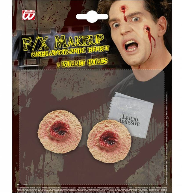 Horroraccessoires: Twee kogelgaten