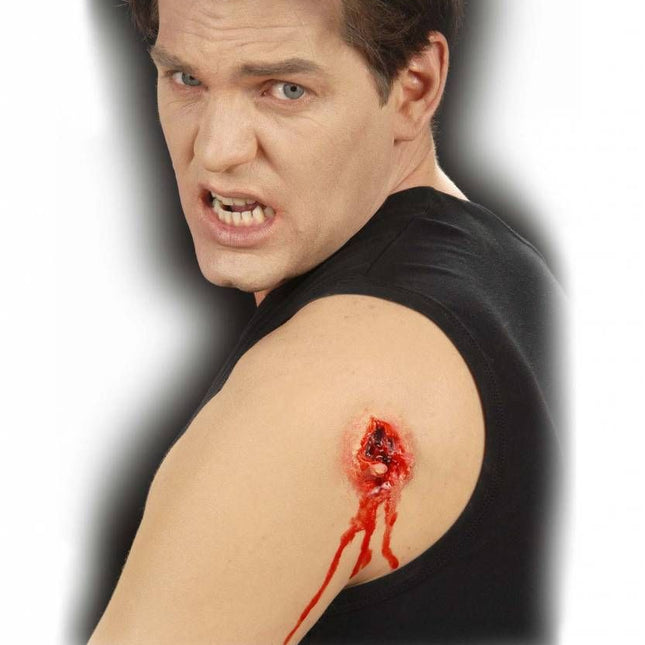 Horroraccessoires: Uitgaande kogelwond