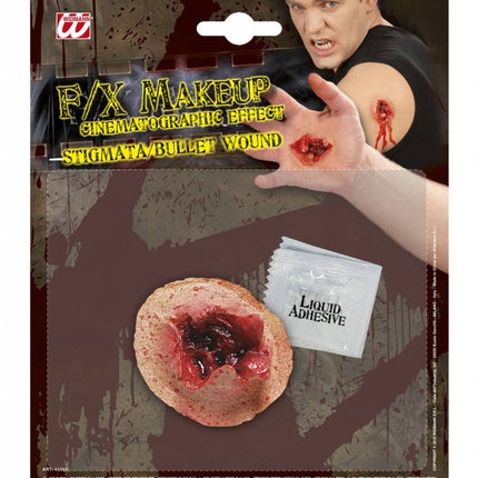 Horroraccessoires: Uitgaande kogelwond