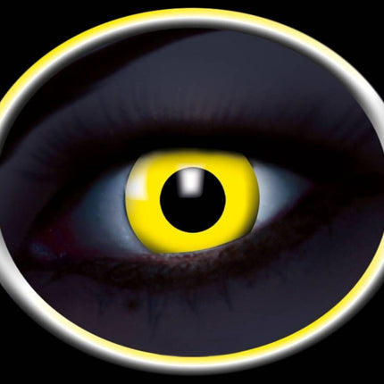 Party-accessoires: Contactlens Flash Geel