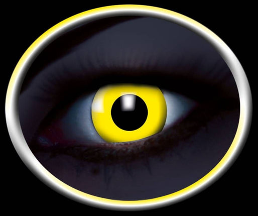 Party-accessoires: Contactlens Flash Geel