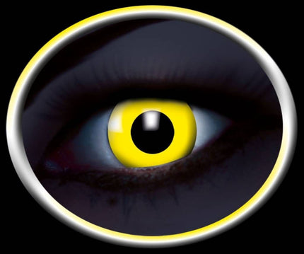 Party-accessoires: Contactlens Flash Geel