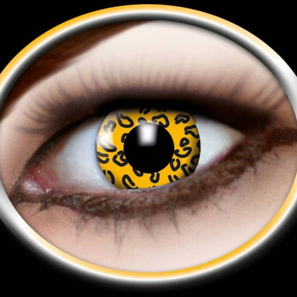 Party-accessoires: Contactlens Leopard