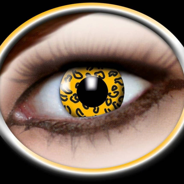 Party-accessoires: Contactlens Leopard