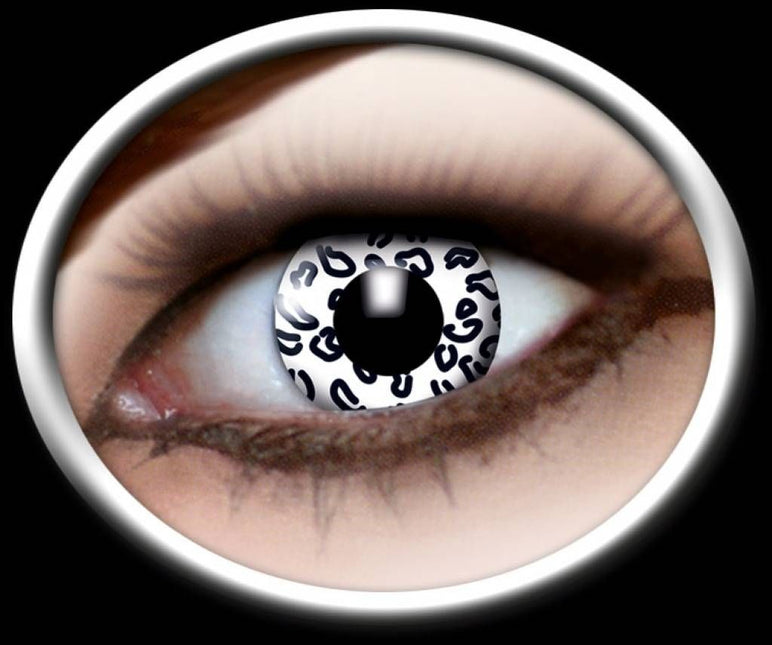 Party-accessoires: Contactlens Leopard