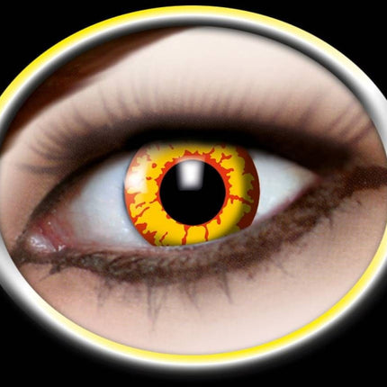 Party-accessoires: Contactlens Rood/Geel